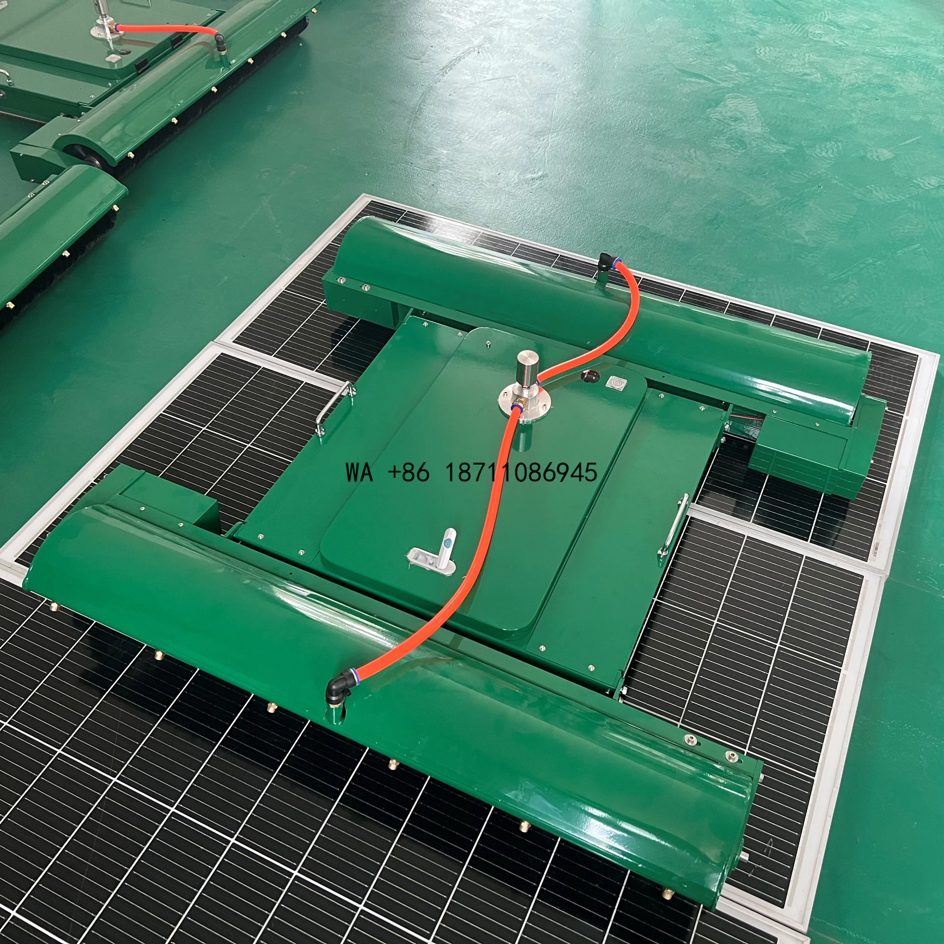 Máquina de Limpieza de Paneles Solares de Doble Uso, Húmedo y Seco, Robot de Limpieza Fotovoltaica Totalmente Automático
