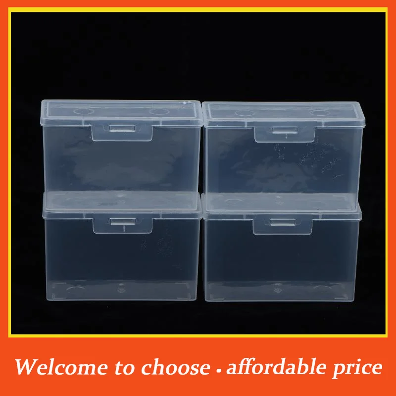 #4Pcs Clear Plastic Game Card Storage Holder Lightweight Rectangular Case for  Switch OLED Game Cards Pocket Carry Use