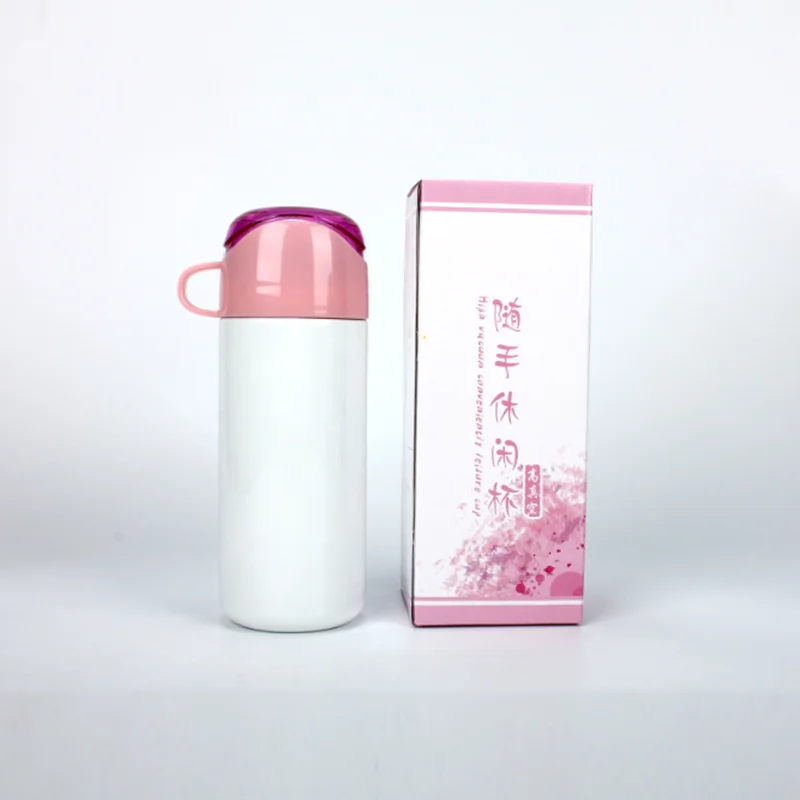 

4pcs/lot Blank 304 stainless steel thermal sublimation layer 350 ml thermos cup INK DIY Transfer Heat Press Print