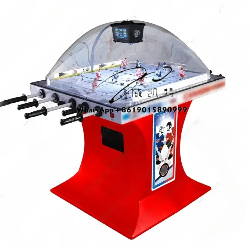 Large arcade game city air hockey table coin operated Air Bubble hockey table with clear numbers and electric fan