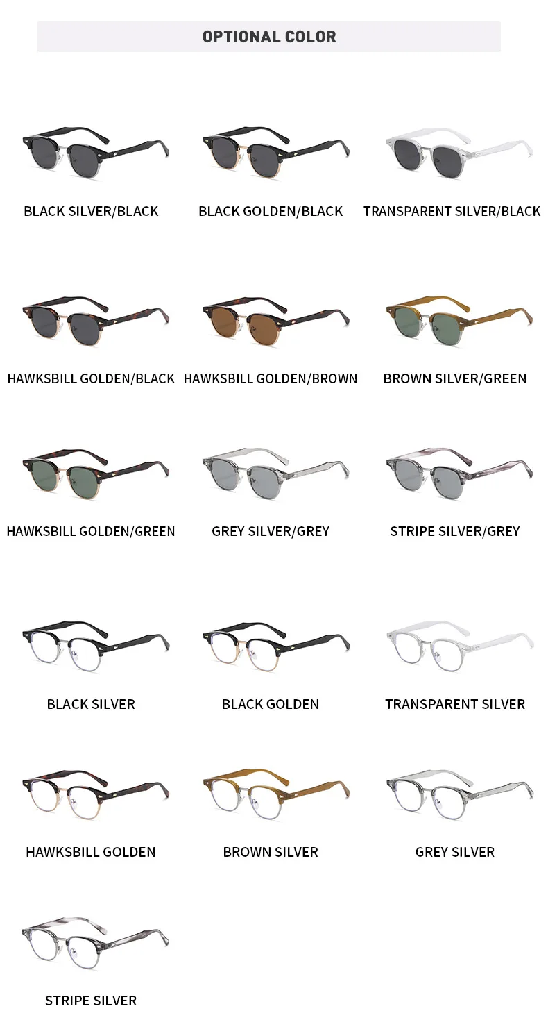 SPLOV Retro Premium Round Frame Polarized Sunglasses for Men's Fashion Outdoor Fishing Driving Glasses UV400