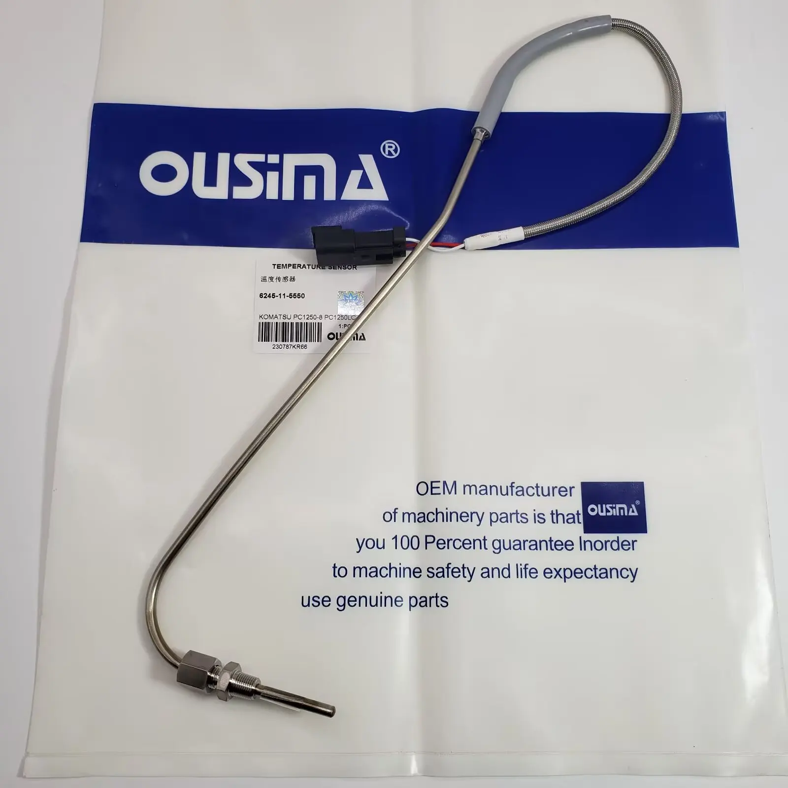 OUSIMA Construction Machinery Parts 6245-11-5550 Temperature Sensor for    PC1250-8 PC1250LC-8