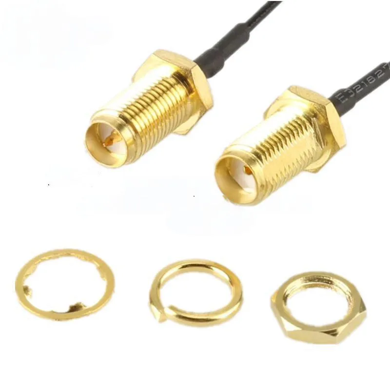 5 قطعة IPEX إلى SMA كابل توصيل ل WIFI/GSM/3G/4G مع SMA أنثى رئيس المسمار الخارجي ثقب داخلي/إبرة SMA إلى IPEX توصيل
