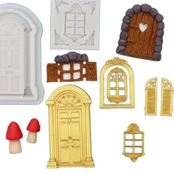 Kinds Door Window Silicone Molds Frame Border Fondant Cake Decorating Cookie Baking Christmas Candy Chocolate Gumpaste MouldM835