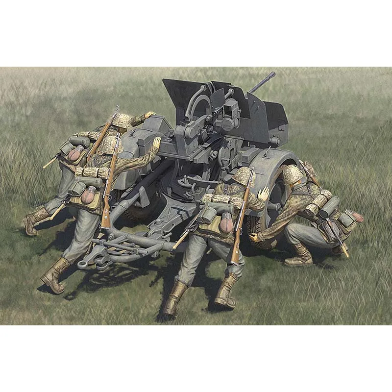 

Hobby Boss 84418 1/35 German 20mm Flak38 Early Waffen SS Crews Static Model Kit Toys TH18415-SMT8