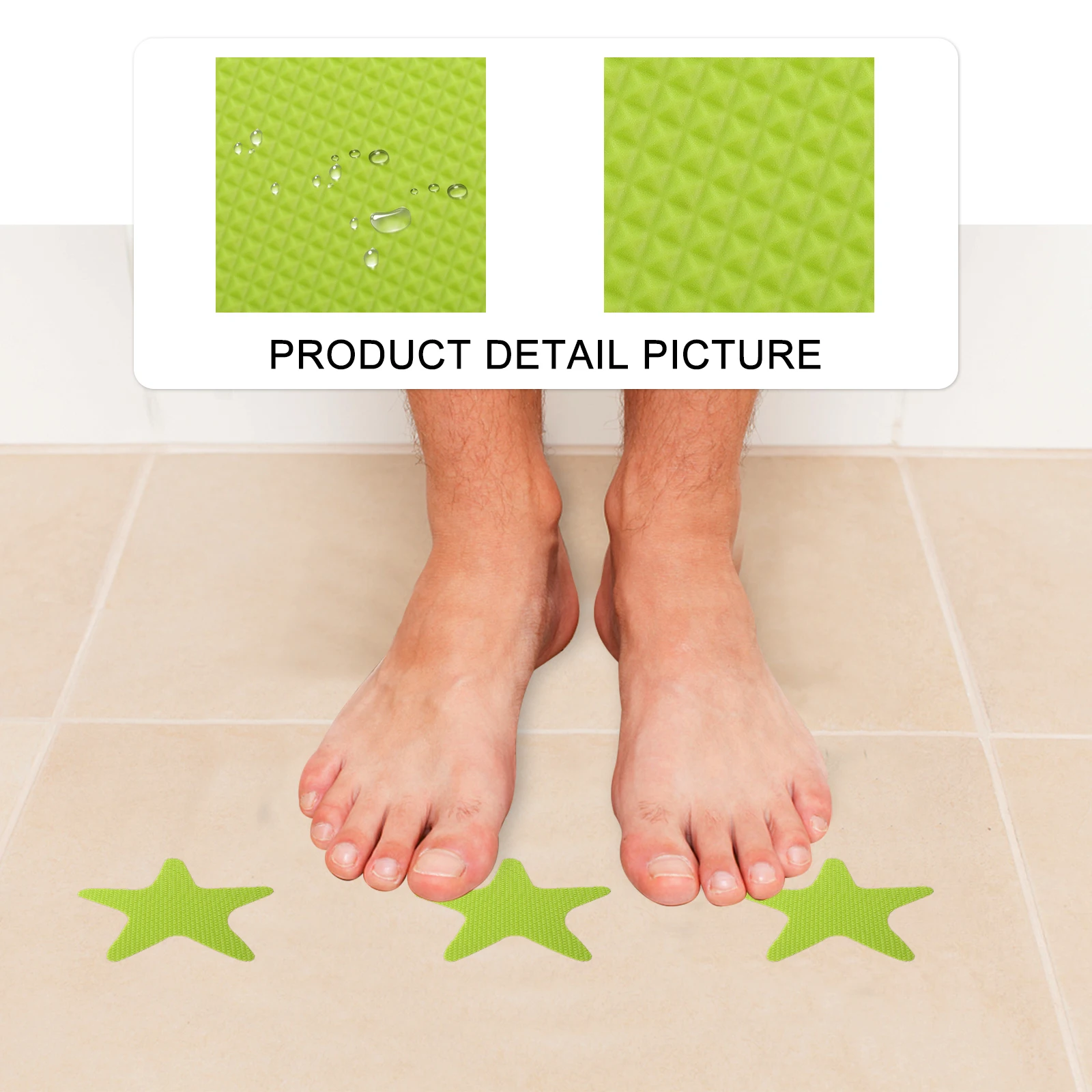 

20Pcs Anti Skid Sticker Strong Adhesive Waterproof Non Slip Stickers for Bathroom Tub Floor Steps Ladder Wet Area Safety