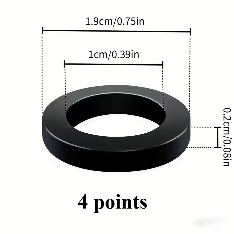 2026 Universal 10/20-Pack 4-Section Standard Rubber O-Rings Plastic Washers Sealing Gaskets_Suitable for Corrugated Pipes,
