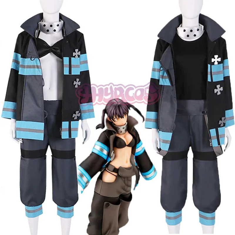 

Anime EnnEnn No Cosplay Shouboutai Tamaki Kotatsu Cosplay Costume Shinra Kusakabe Takehisa Hinawa Firefighter Uniforms Suit