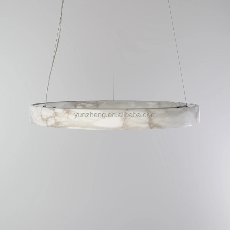 Modern Minimalist LED Alabaster Chandelier for Living Dining Room Lamp for Hotel Villa Model Room Clothing Store Hanging