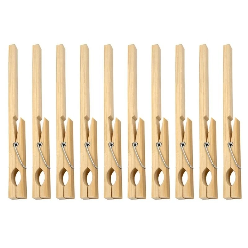 Зажимы для пробирки, упаковка из 10 дровяных зажима зажима для зажима для тестовой трубки, набор для школы