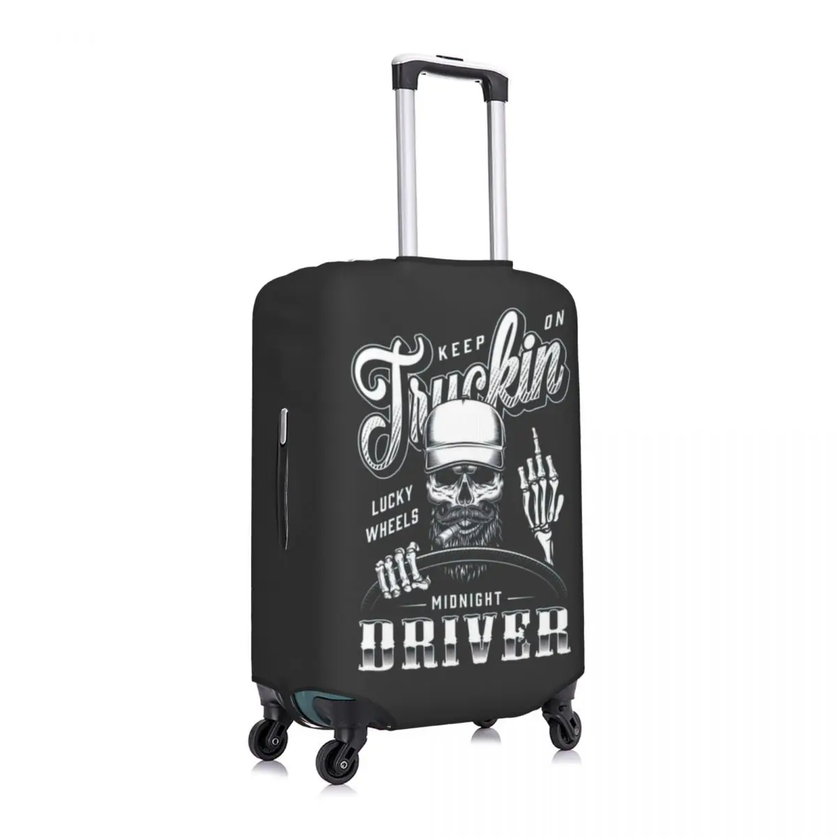 Clássico Crânio Driver Print Bagagem Protetora Poeira Cobre Elastic Waterproof 18-32inch Suitcase Cover Viagem Acessórios