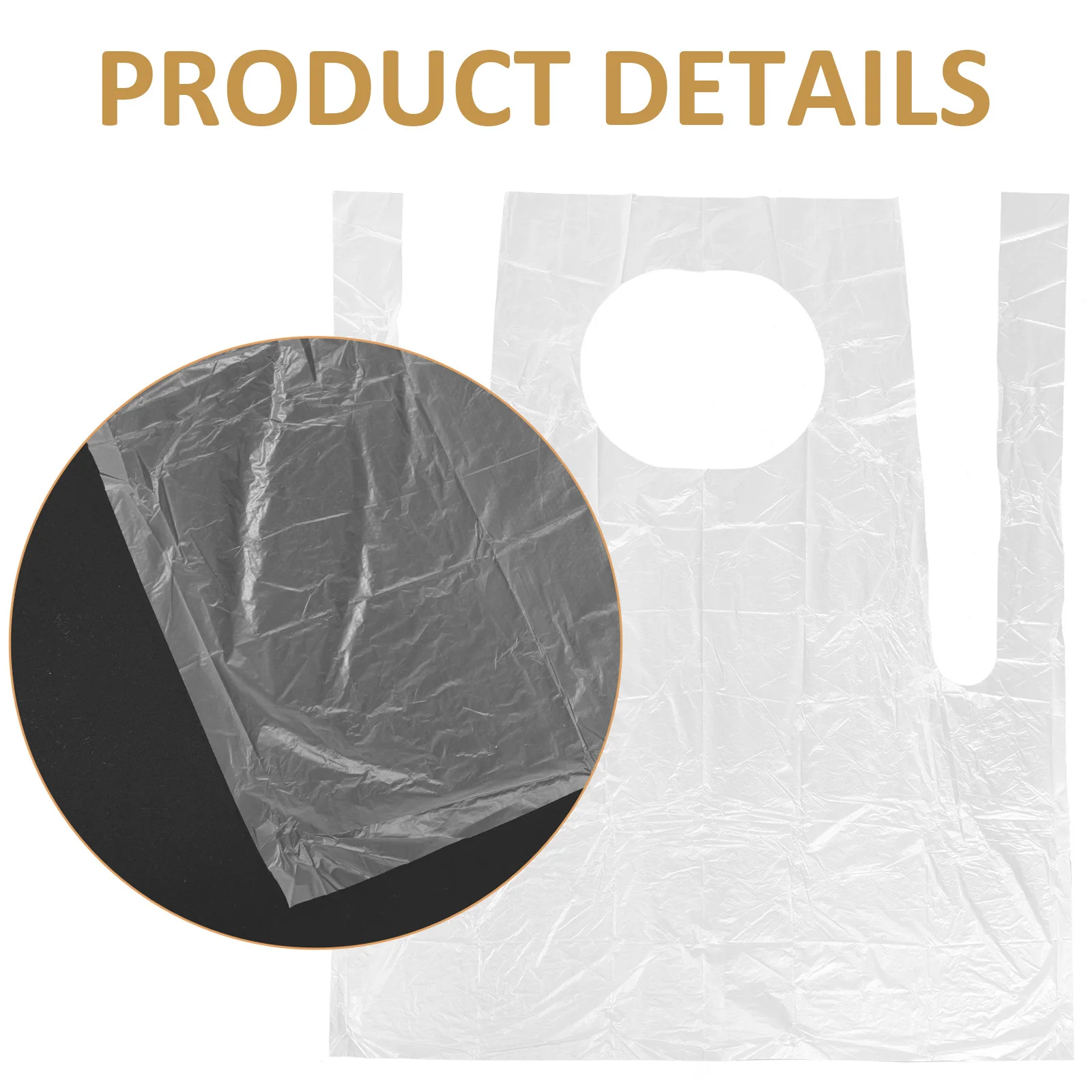 

25pcs Disposable Waterproof Aprons Premium Quality Plastic Kitchen Accessories Housework Supplies Bib Cooking