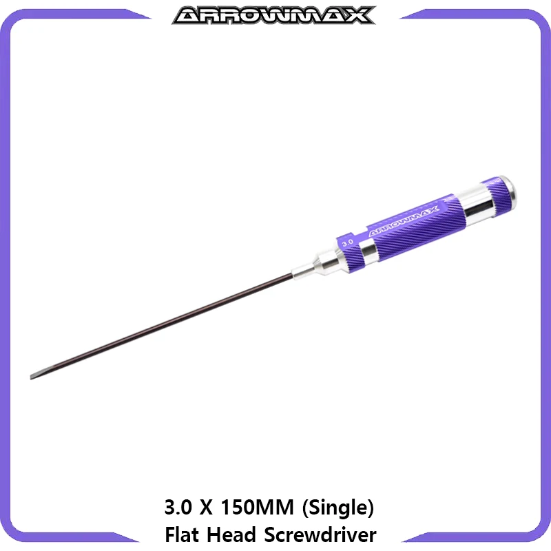 Imagem -02 - Arrowmax Flat Head Screwdriver Conjunto 3.0 4.0 5.0 5.8 Roxo Ferramentas Manuais para rc Tool