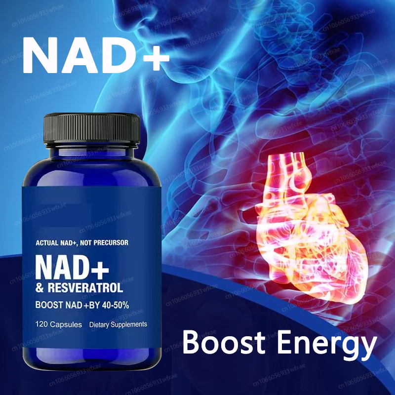 NAD+ and Resveratrol Supplement Support Cell Regeneration, Natural Energy, Focus and Memory