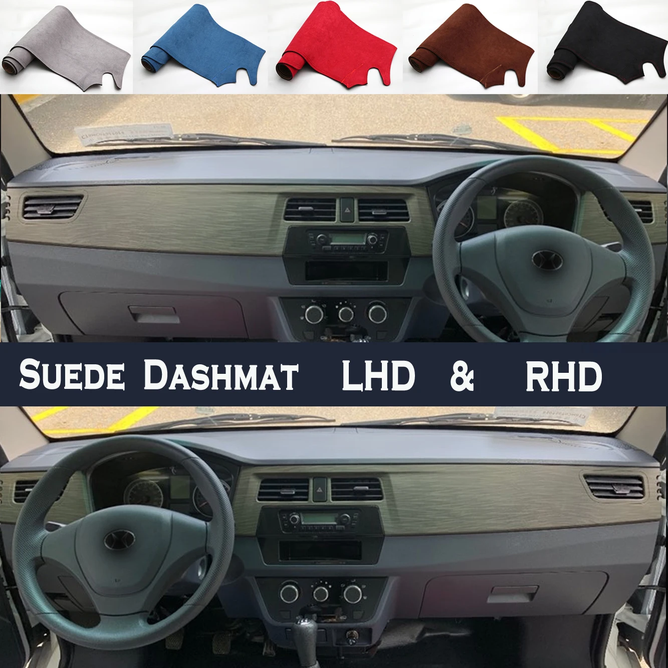 Alfombrilla de gamuza para salpicadero de coche, accesorios protectores para salpicadero Shineray SWM X30 S