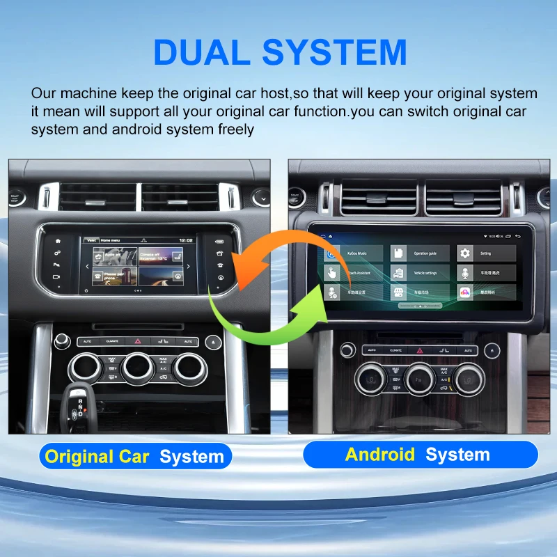 For Range Rover Sport L 494 2013-2017  12.3-inch Car Radio Multimedia Video Player Android 13 GPS Navigation Stereo 4G WIFI DSP