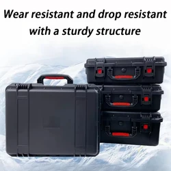 Portable Toolbox Empty Rigid Plastic Case Storage Boxes Large Hard Case Tools Suitcase with Lock Waterproof Parts Organizer Box