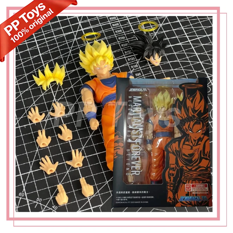 

Spot Demon Fit Dragon Ball Super Saiyan Goku Action Figure 3.0 Human Statue Collectible Gift