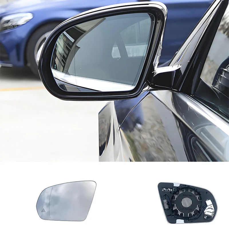 

Side mirror lenses applicable For Mercedes C E S GLC models (W205) 213 222 253 - Blind spot assist reversing side mirror lenses