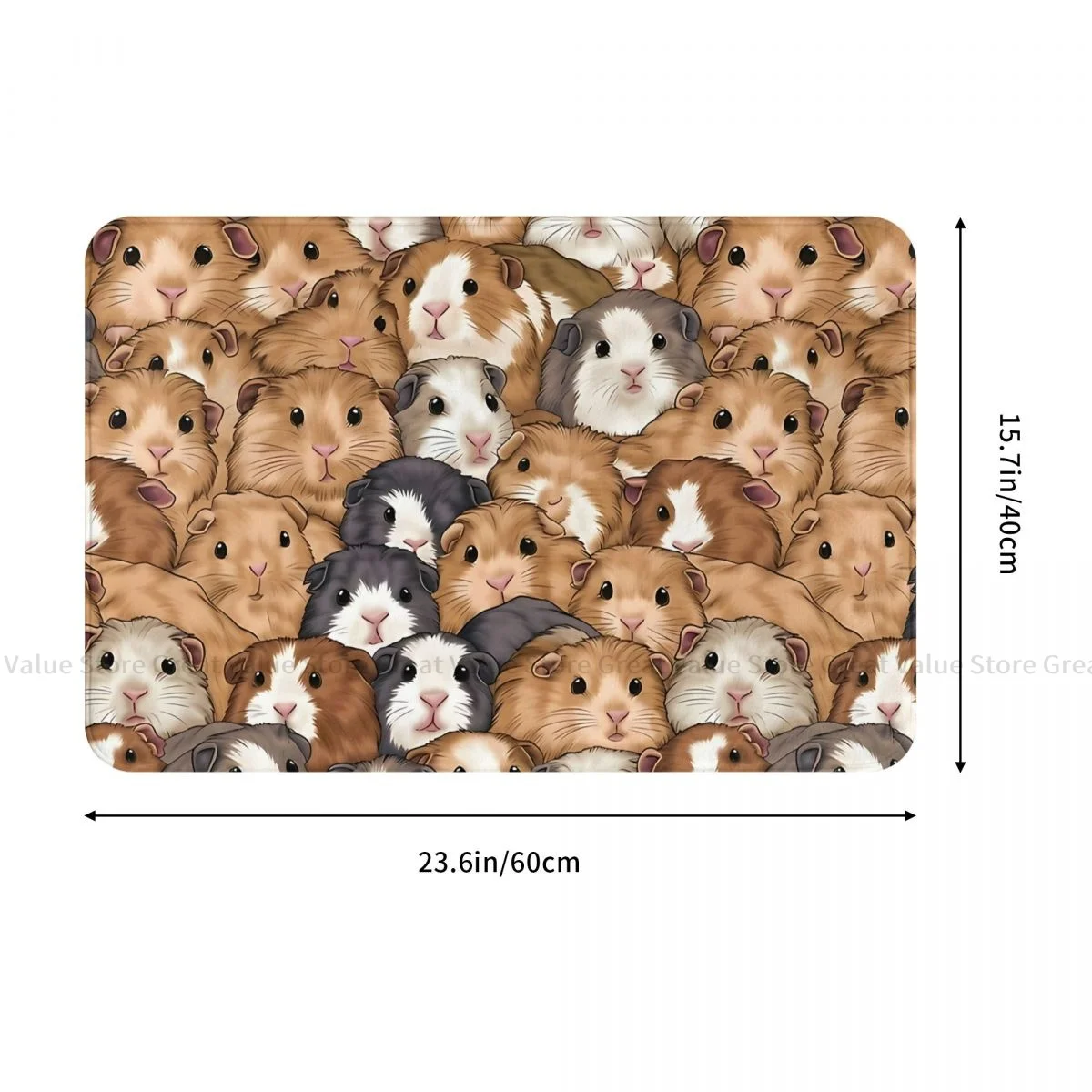 Guinea Pig Pet Animal Kitchen Non-Slip Carpet Herd Living Room Mat Entrance Door Doormat Home Decoration Rug