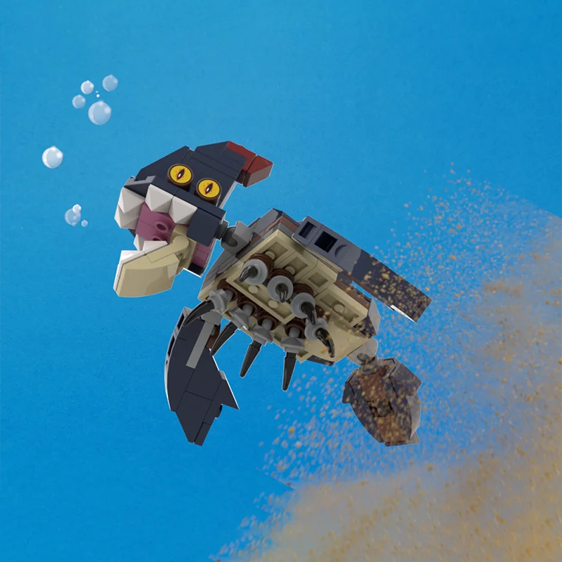 153 Uds. Venta caliente figura de monstruo marino modelo Modular DIY conjunto de bloques de construcción niños montaje juguetes de exhibición Festival regalo sorpresa