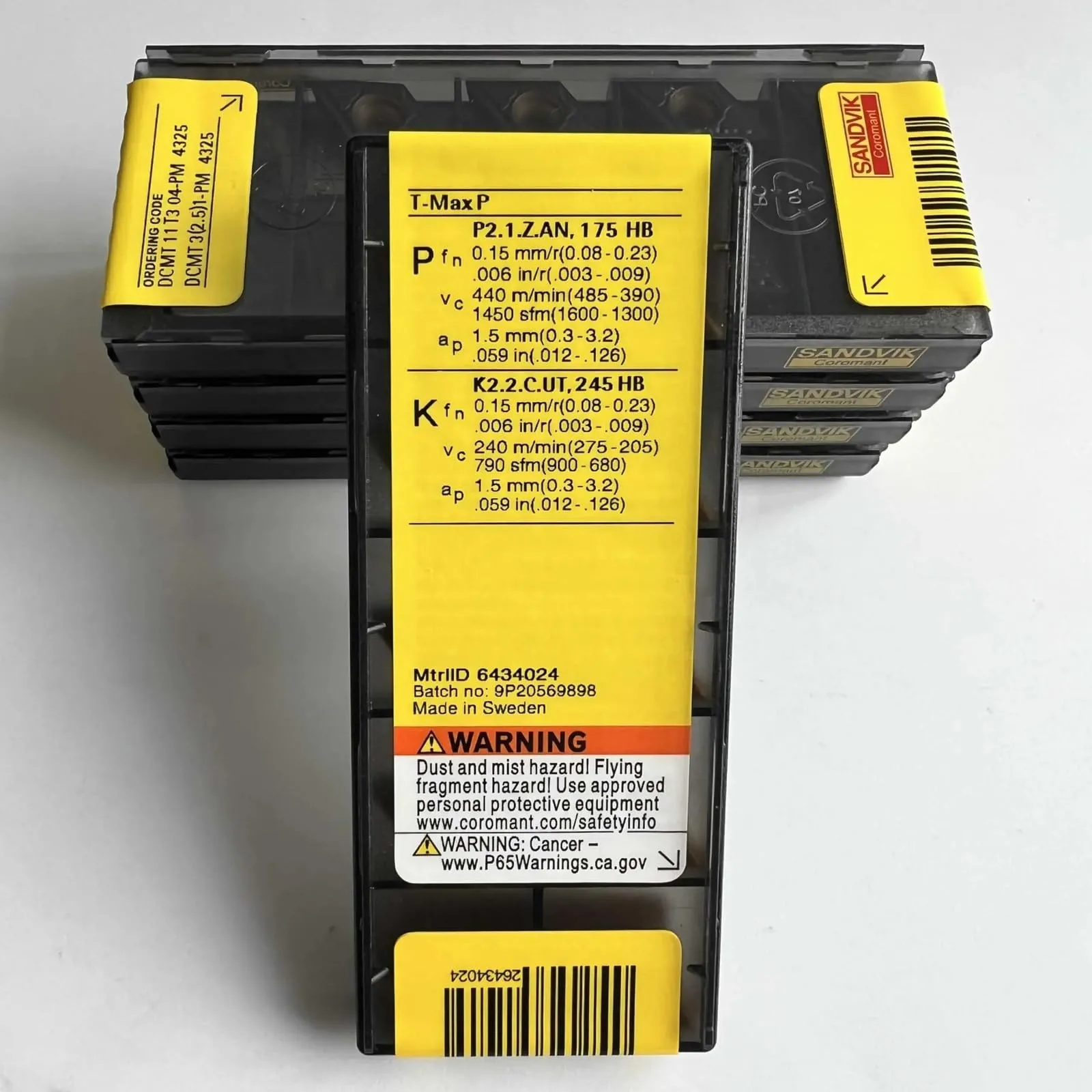 Outil de lame CNC en alliage dur d'origine SANDVIK/DCMT11T304-PM 4325 10 pièces