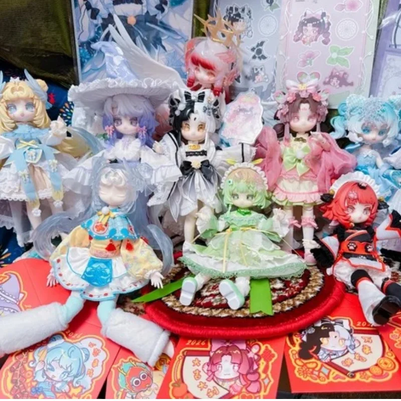 

1/12 Bjd Kikura Solar Term Therapy Series Blind Box Kawaii Cute Girl Action Figure Ornament Collection Model Girls Kids Gift