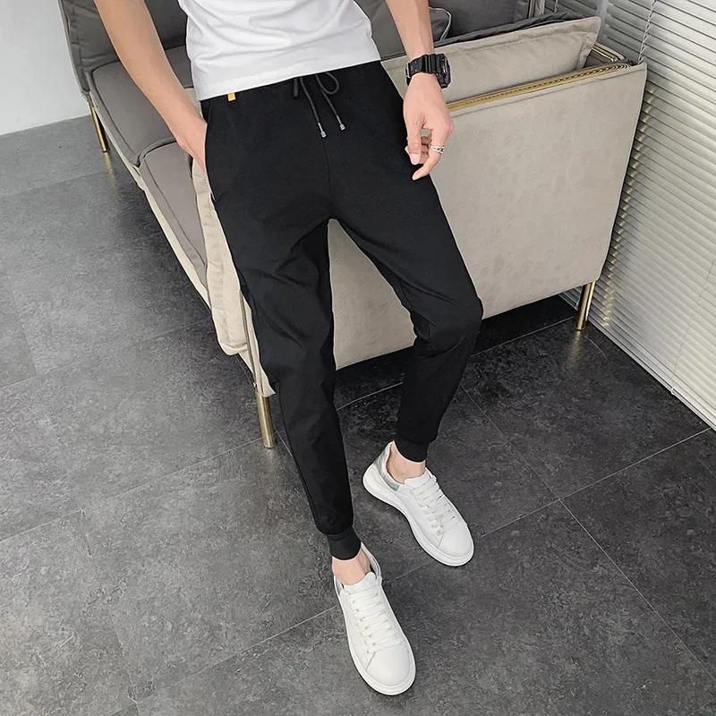 Pantalones Hombre Summer New Men Trousers Korean Luxury Clothing Streetwear Slim Fit Cargo Pants Slim Fit Casual Work Wear