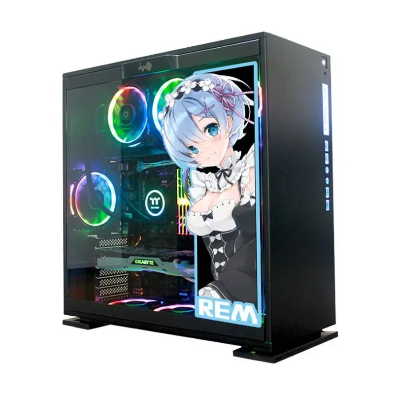 Cartoon anime EVA Asaka computer case sticker Hatsune Miku Demon Slayer Nezuko Anya waterproof sticker glass decoration
