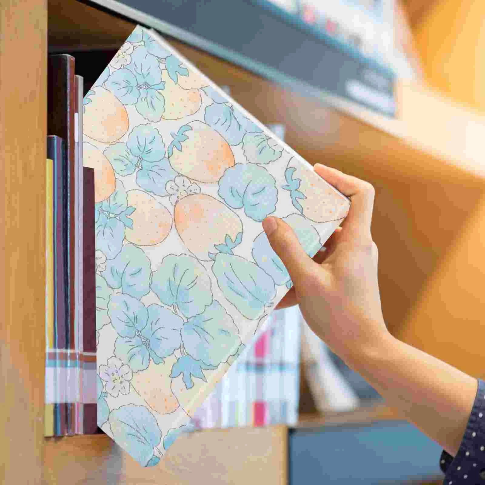 A5 Cloth Book Bible Gifts Reusable Handmade Book Sleeve Adjustable Book Protector For Notebook Hand Account Book