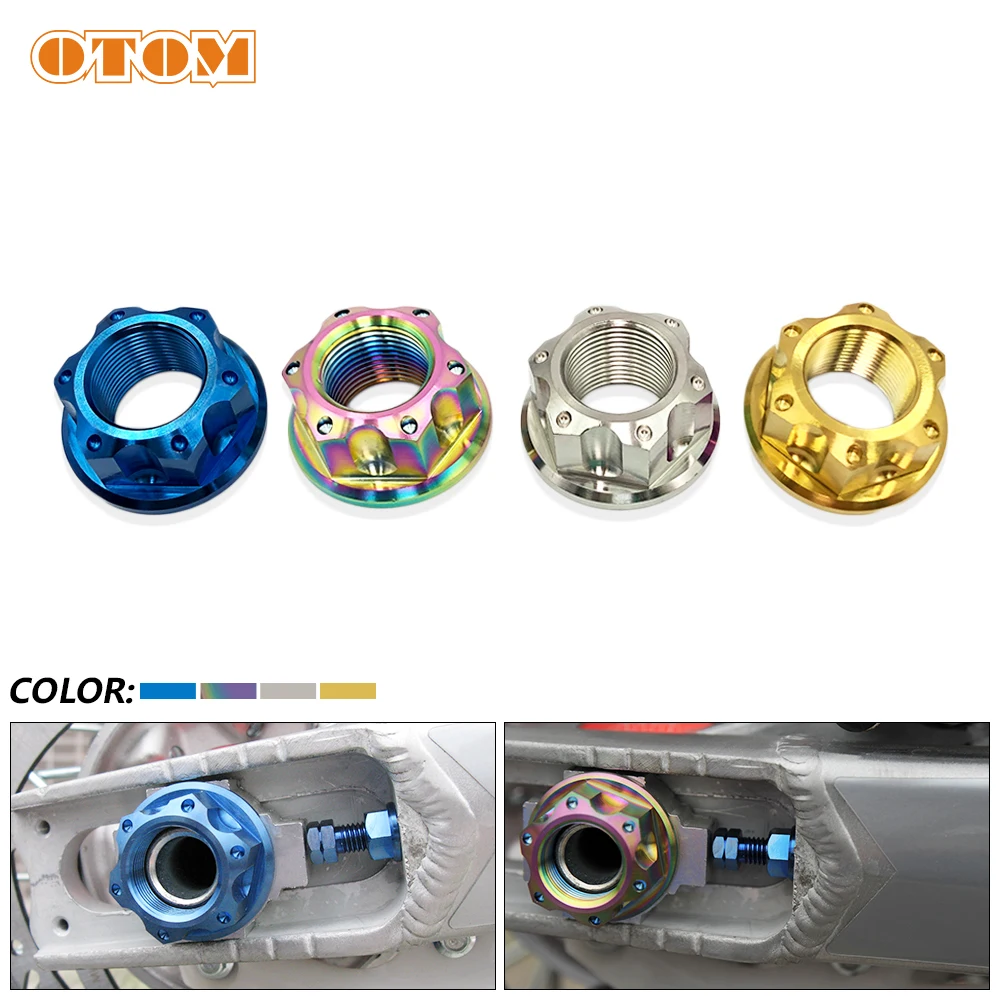 M22x1.5 Motorcycle Rear Wheel Axle Nut For KAWASAKI KX250F KX450F HONDA CRF250R CRF 250X 450L 450RWE Titanium Alloy Screw Bolts