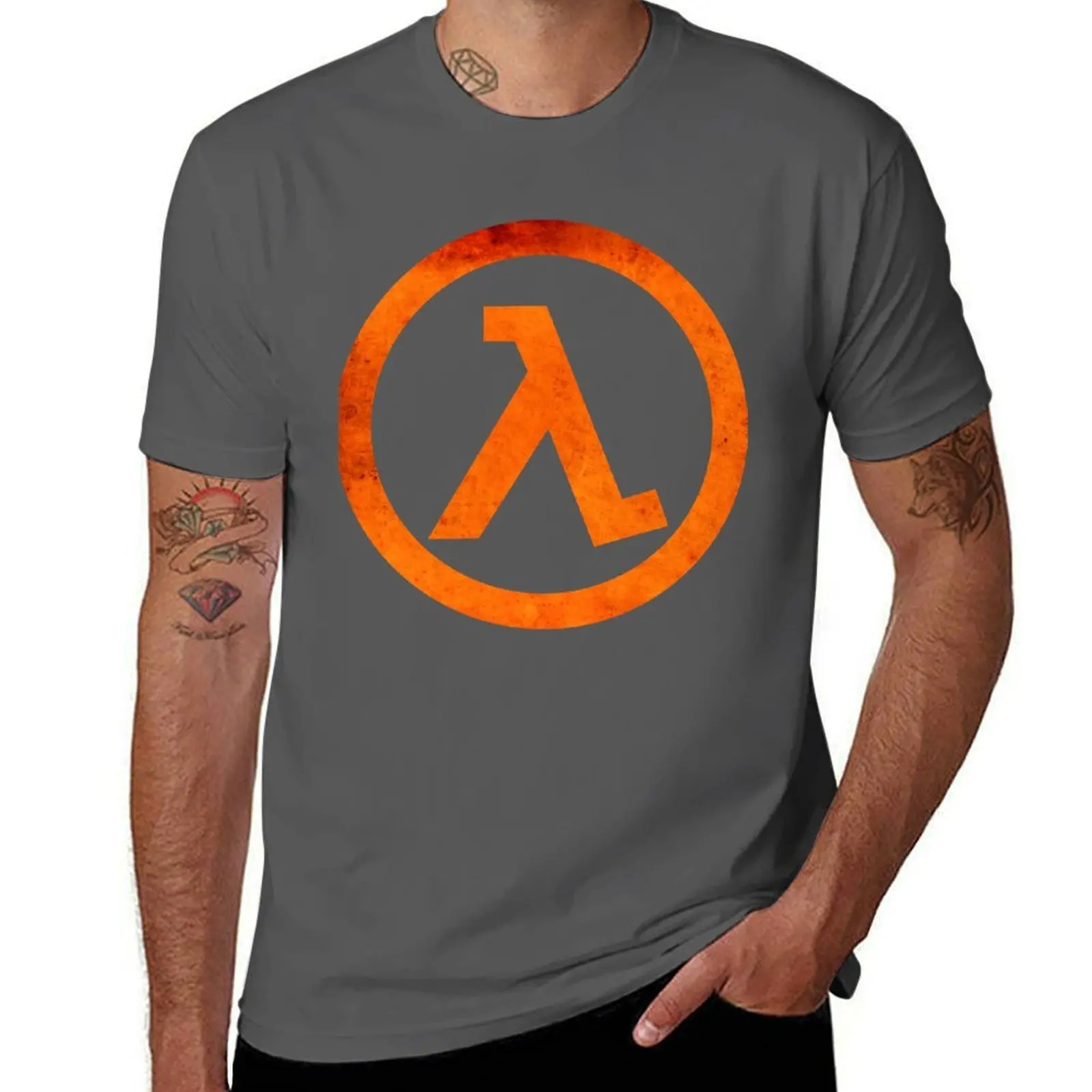

Half Life Rust Logo T-Shirt t shirt man casual man graphic t shirt T-Shirt