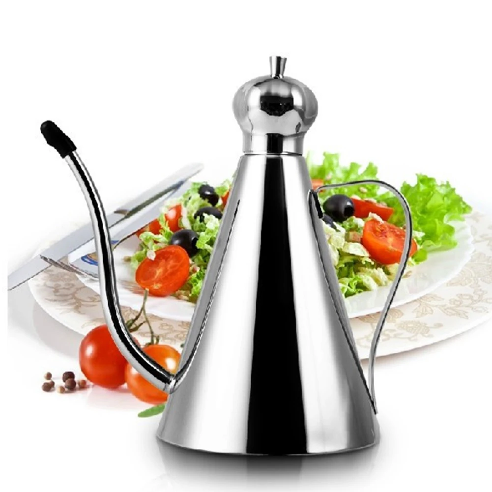 

Multi Use Non-toxic Teapot Kitchen Vinegar Dispenser Stainless Steel Dustproof Container Oil Bottle With Cover Seasoning Storage