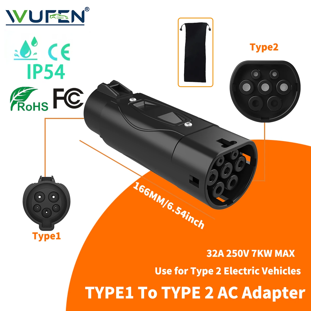 J1772 to Type2 7KW