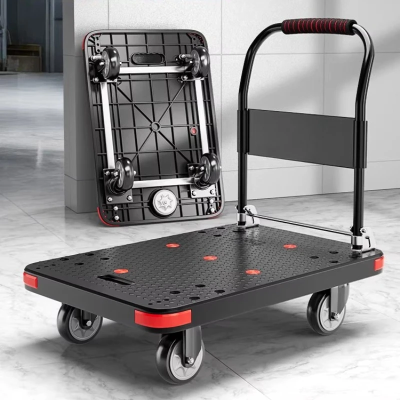 

Electric Pull Handling Flatbed Truck Folding Light Small Pull Truck