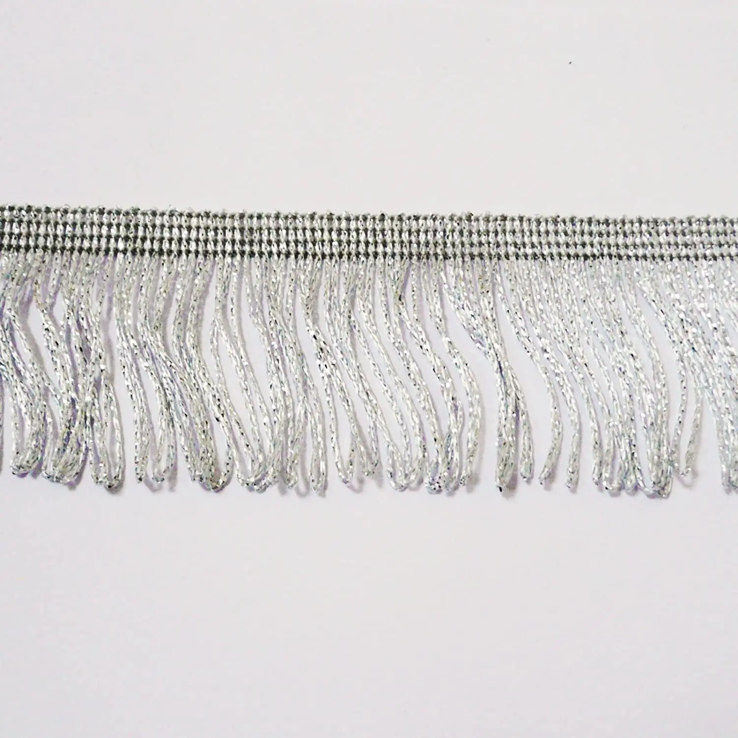 1 Metre/Lot 50mm Wide Fringe Trim Lace Polyerter Fibre Tassel  for Clothes Accessories  DIY Party Latin Wedding Dress