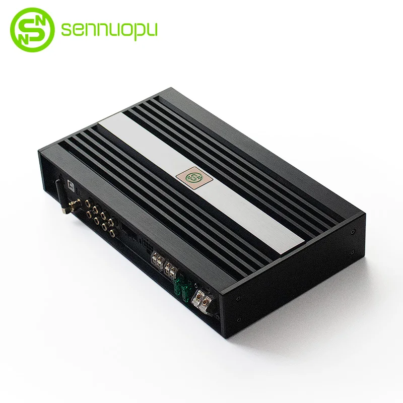 Sennuopu 8-channel Car Amplifier Equalizers Crossovers 10-channel DSP HIFI X12 Processor HD Bluetooth APTX Audio Aluminium 12V