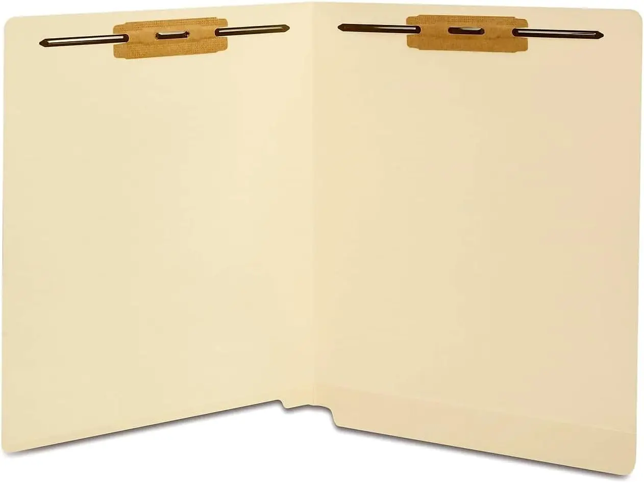

Reinforced File Folder with Fasteners, Letter Size, Manila, Durable Paper Stock, 50 Pack