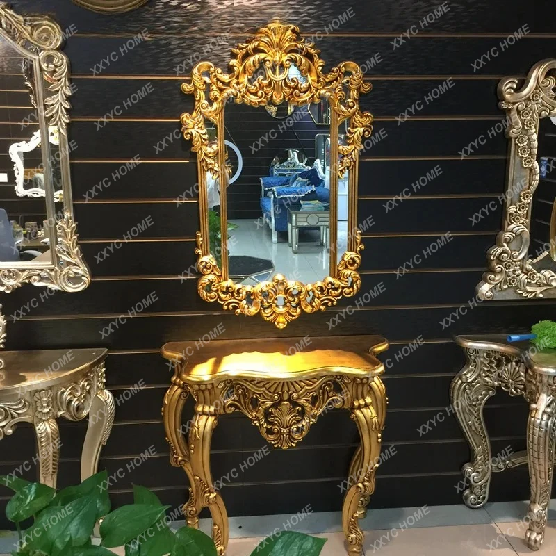 S1saa retro carved entrance table antique table hall entrance foyer table decoration