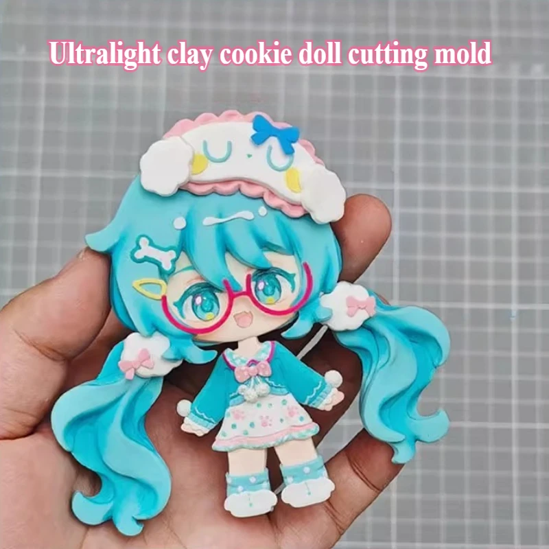 Ultralight Clay Cookie Doll Cutting Mold Stone Sculpture Clay Head Shape DIY Polymer Clay Animation Character Making Tools