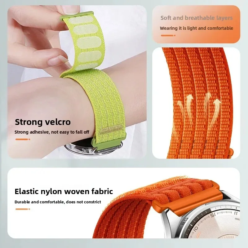 20/22mm Nylon Strap for Garmin Venu 4 45mm Venu 3 SQ 2 Plus/Active 6 5 Bracelet for Garmin Forerunner 170 70 970 570 265 165 645 view 3