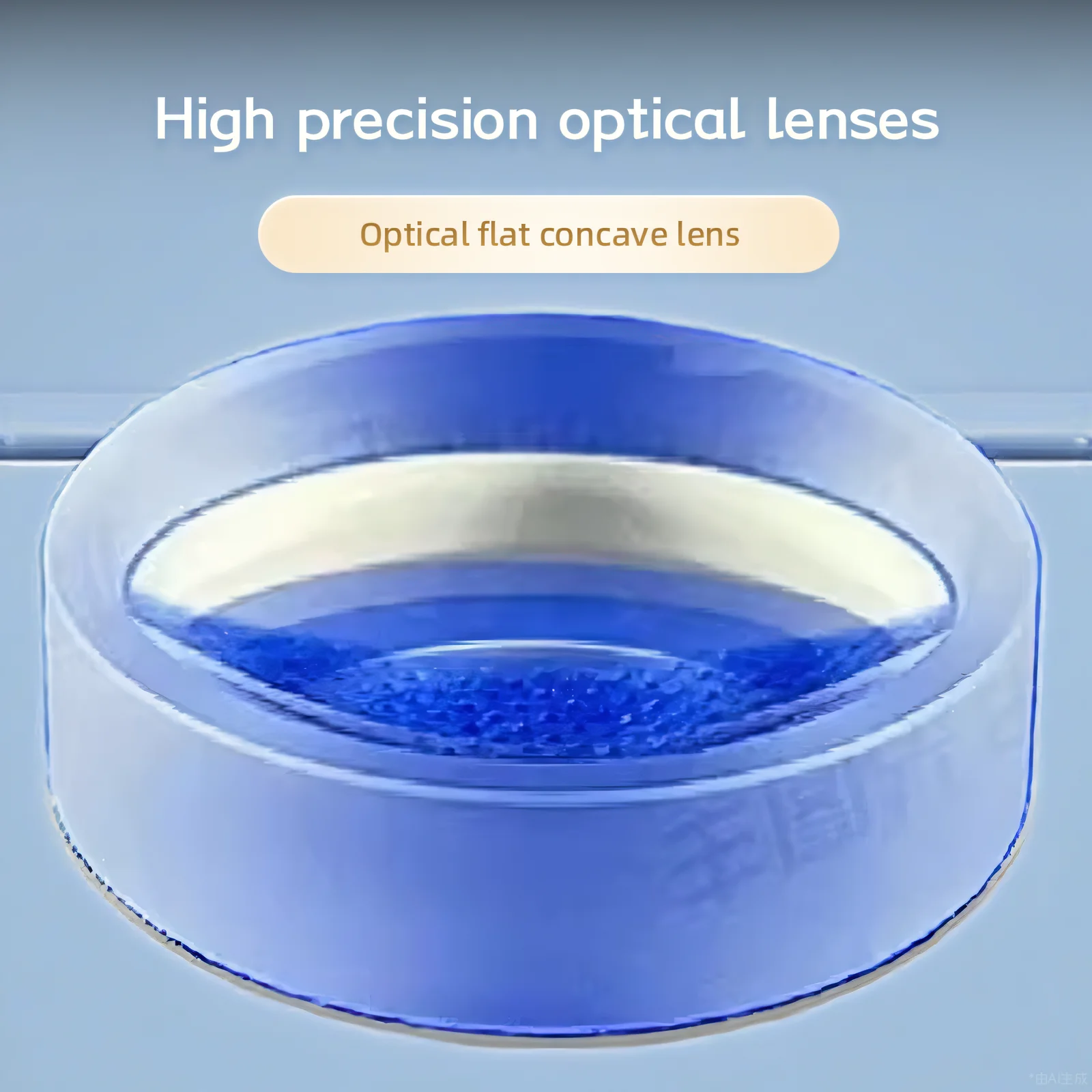Diameter12.7mm، البعد البؤري-35/-50/-75/-100/-150/-200/-250/-300mm UV تنصهر السيليكا بلانو عدسة مقعرة لمختبر الفيزياء البصرية