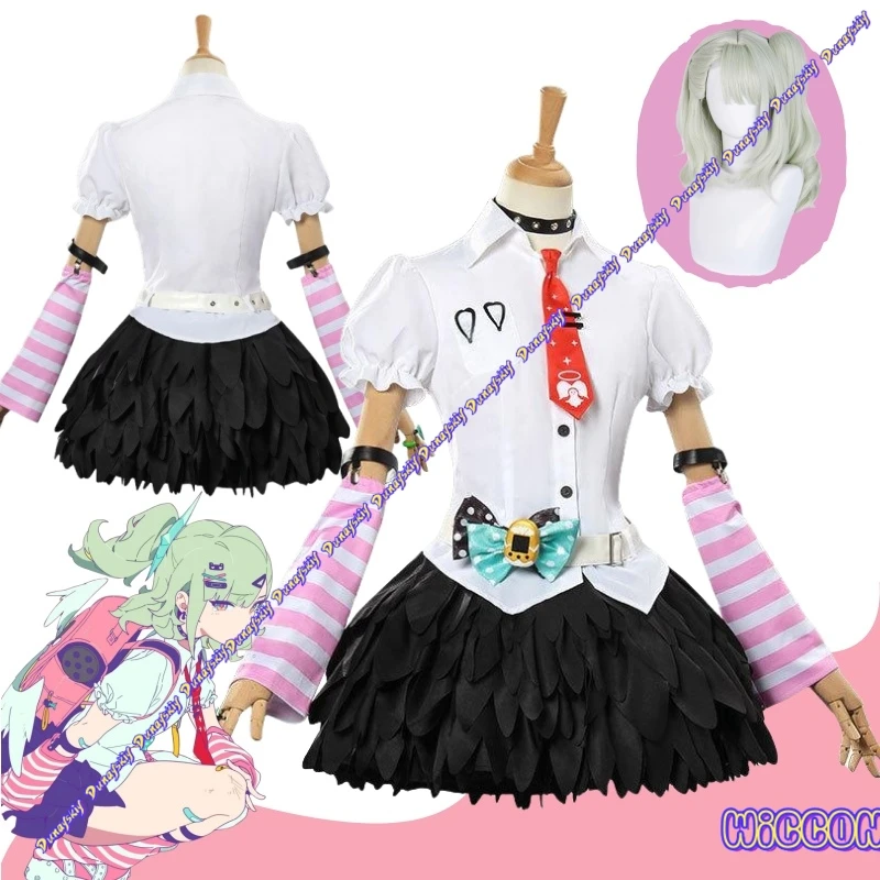 

Chinatsu Remiel Косплей Zenless Zone Zero Костюм Парик Рубашка Юбка Шпильки Заколки Для Ушей Ангелы Делюзии Карнавал Хэллоуин