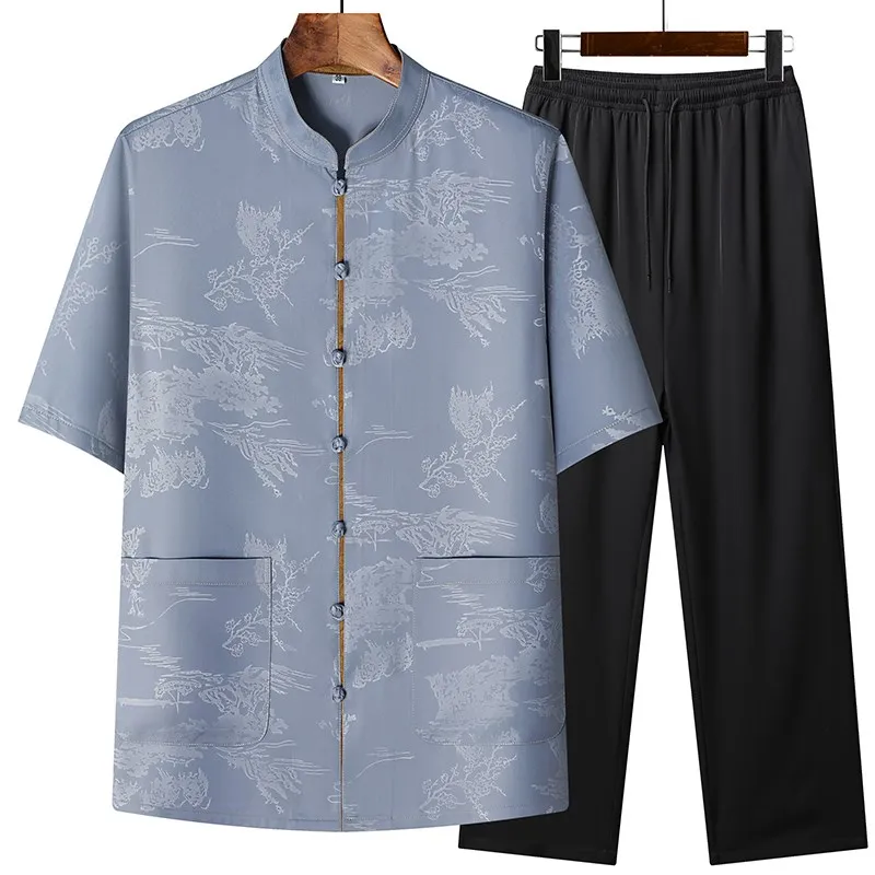costume-tang-a-manches-courtes-de-style-chinois-pour-hommes-d'age-moyen-et-ages-chemise-de-grand-pere-vetements-d'ete-decontractes-a-motif-floral