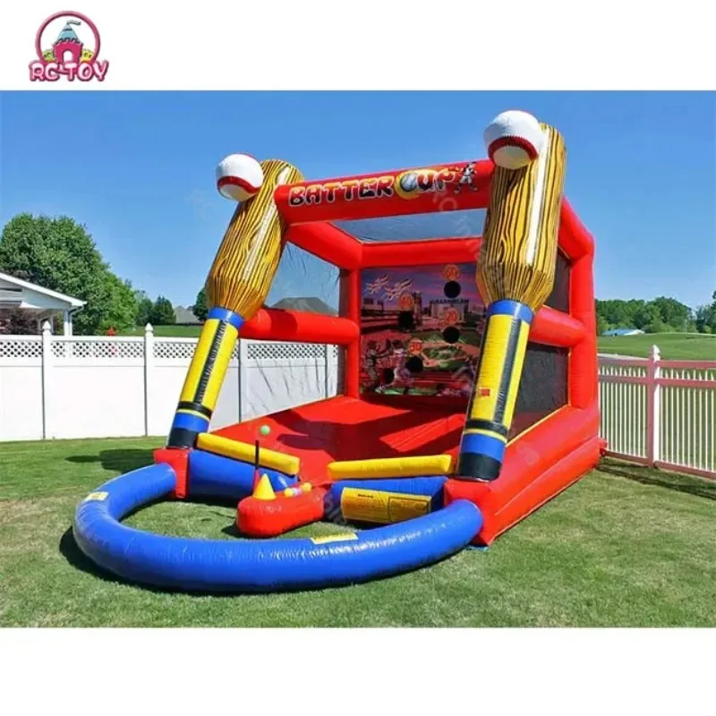 Newly Upgraded Commercial Golf Emulator Mini Golf Batting Cage Inflatable Chip Shooting Sports Golf Game Party Rental