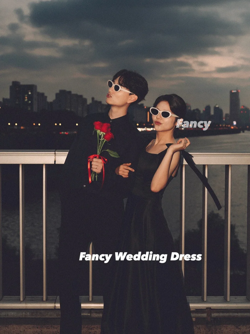 Fancy Simple Square Neck Wedding Dress A Line Soft Satin Evening Dress Korea Photo Shoot Bow Back Corset Customized