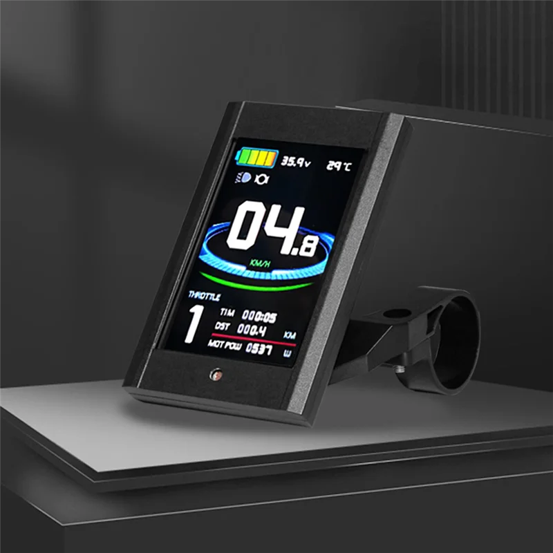 

AS98-Ebike Display KT-LCD12 LCD Display LCD12 Display 24V 36V 48V SM Connection Plug For KT Controllers