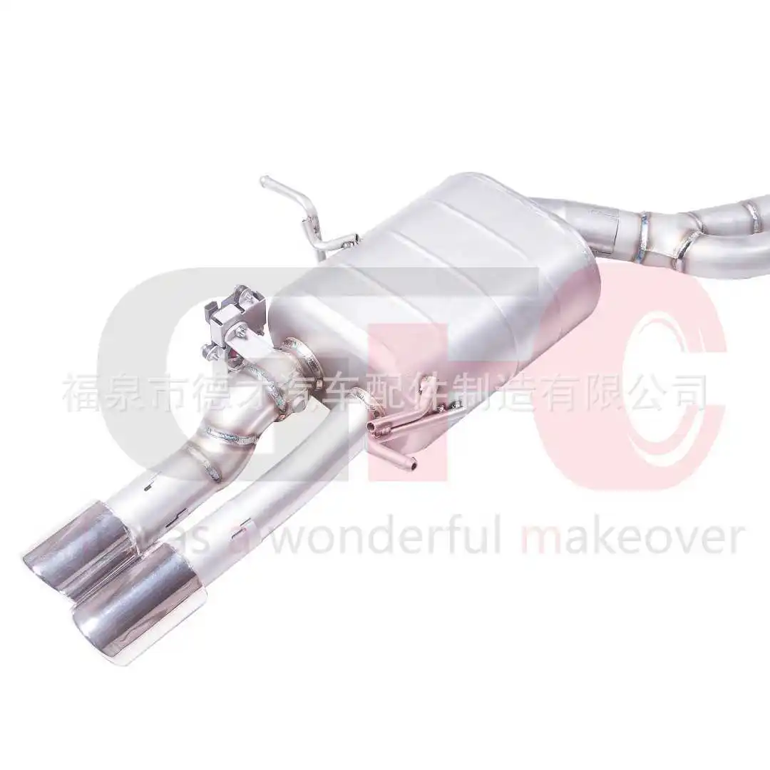 Suitable for 04 BMW e46 2.5L changed to GFC mid-tail exhaust system exhaust sound wave in situ non-destructive installation