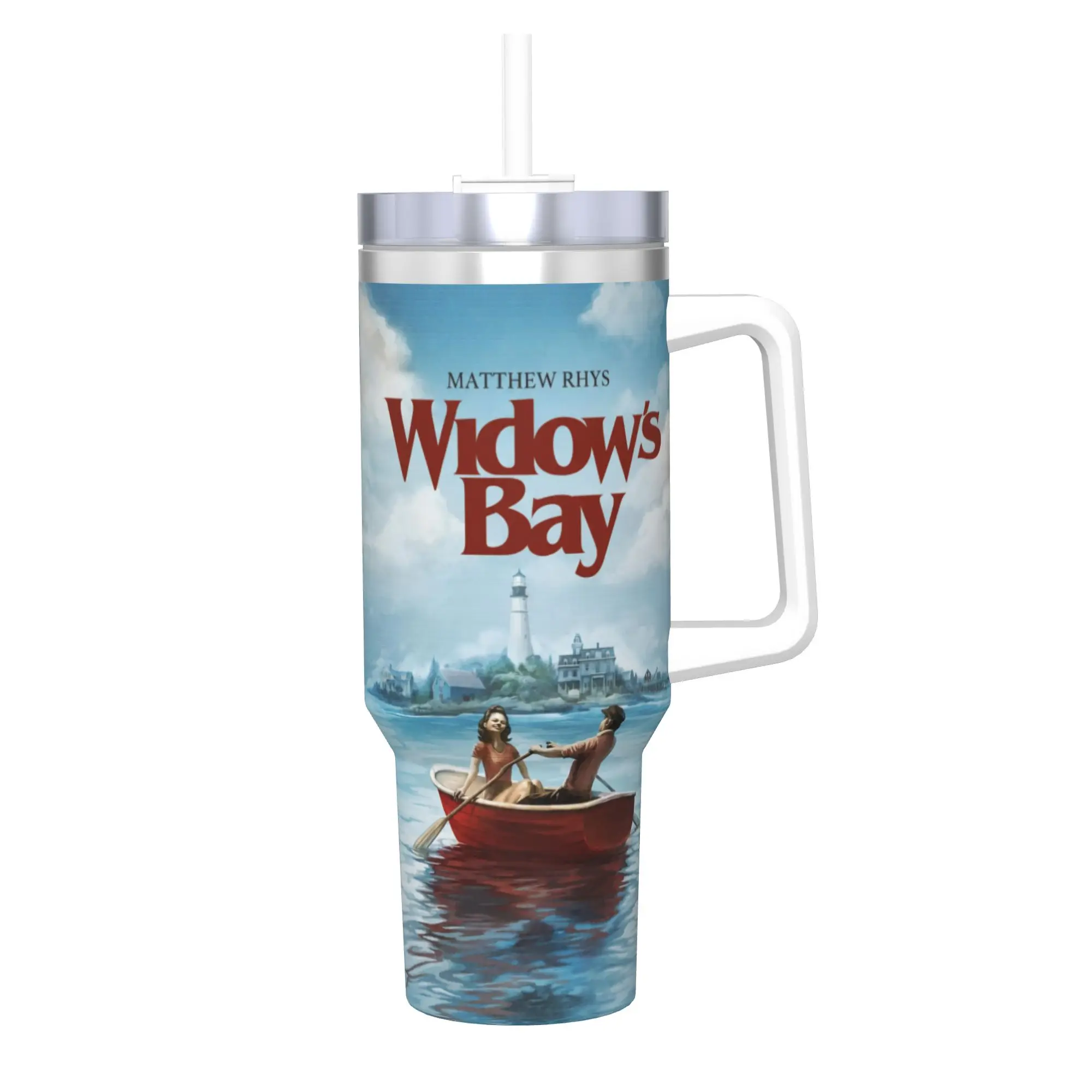 Widow's Bay Horror Movie 2026 Tumbler 40oz Stainless Steel Double Wall Vacuum Insulated  Tumblers Cup With Straw