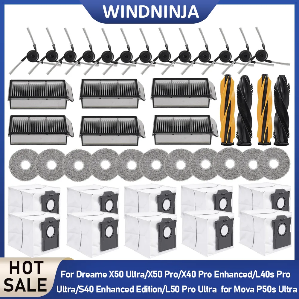 per-dreame-x50-ultra-l50-pro-ultra-l40s-pro-ultra-l50-pro-ultra-mova-v50-ultra-panni-per-la-pulizia-sacchetti-per-la-polvere-spazzole-principali-e-laterali-filtri